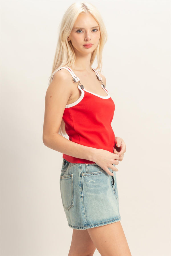 Red, White & You Tank - Blush & Cactus