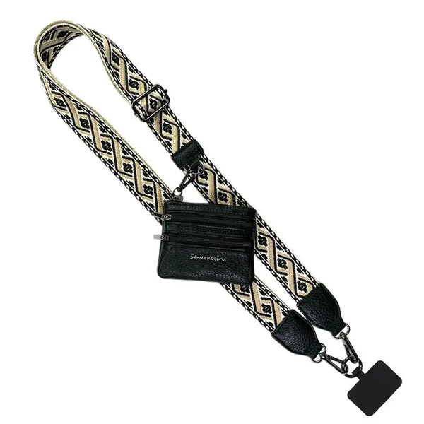 Clip & Go Strap W/Zippered Pouch Xoxo