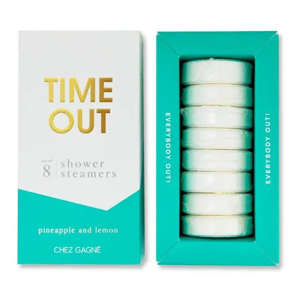 Time Out - Aromatherapy Shower Steamers - Pineapple Lemon - Set of 8 - Blush & Cactus