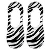 No - Show Liner Socks - Zebra Print - White & Black - Blush & Cactus