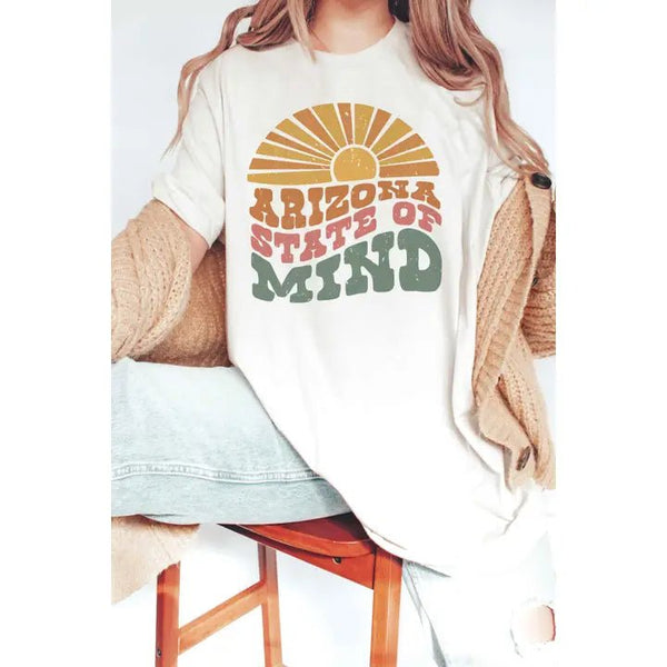 Arizona State of Mind Graphic Tee - Blush & Cactus