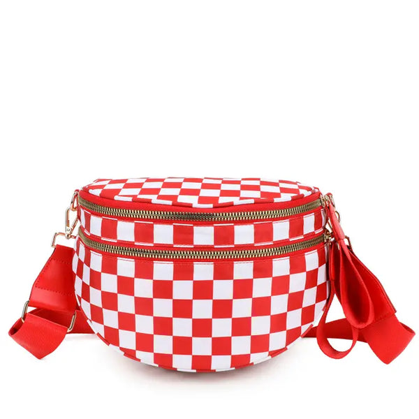 Paulina Nylon Waterproof Multi-Compartment 10" Crossbody Bag
