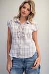 Easy Going Plaid Top