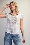 Easy Going Plaid Top
