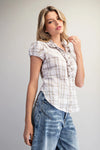 Easy Going Plaid Top