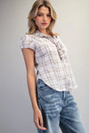 Easy Going Plaid Top