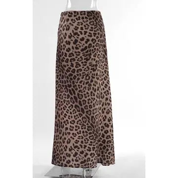 Leopard Print Maxi Skirt