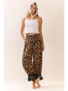 Leopard Printed Wide Leg Bloomer Pants