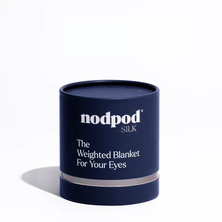 Nodpod Silk Weighted Sleep Mask - Sapphire - Eye Mask - Blush & Cactus