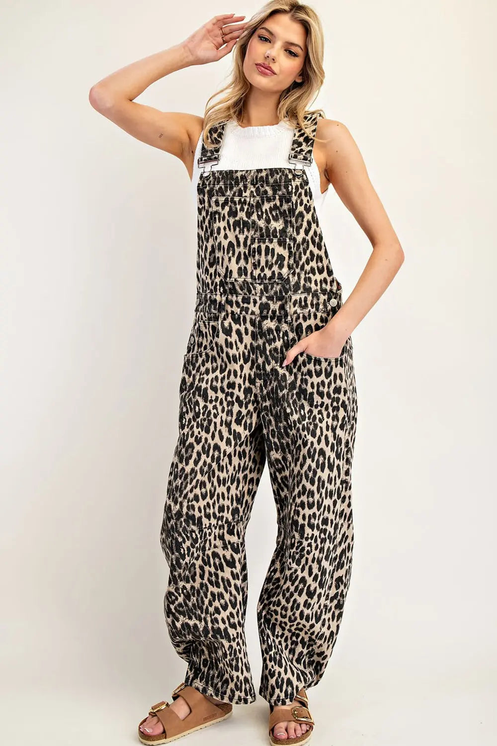 eesome Leopard Printed Barrel Leg Jumpsuit ✨