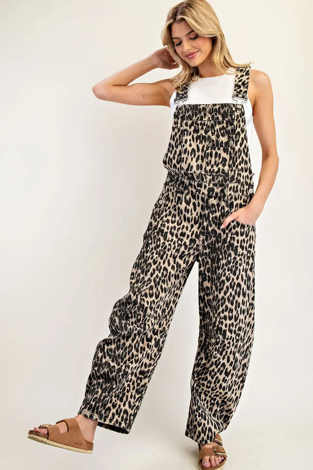 eesome Leopard Printed Barrel Leg Jumpsuit ✨