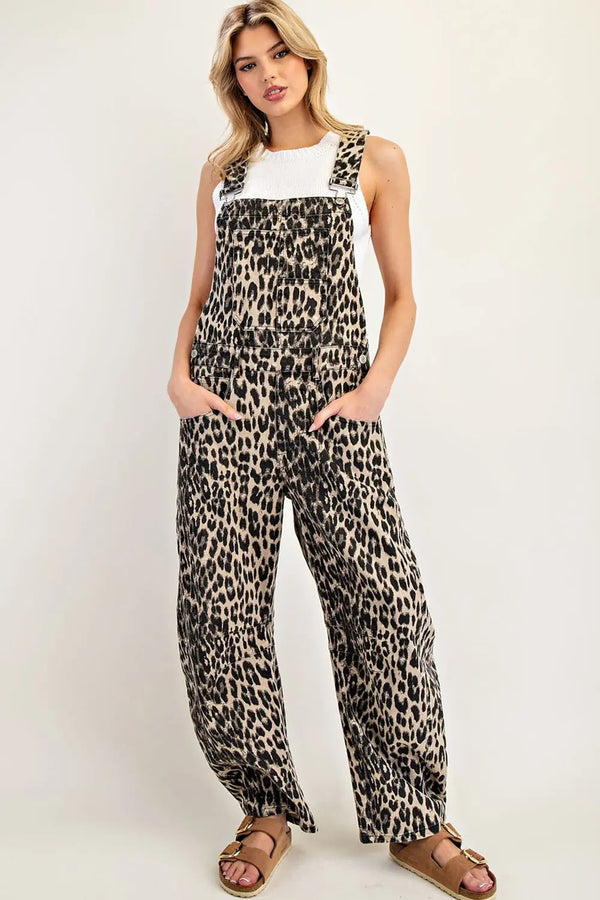 eesome Leopard Printed Barrel Leg Jumpsuit ✨