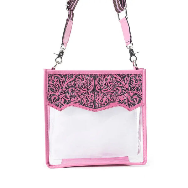 Myra Pearlton Prairie Clear Bag in Pink - Blush & Cactus