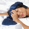 Nodpod Silk Weighted Sleep Mask - Sapphire - Eye Mask - Blush & Cactus