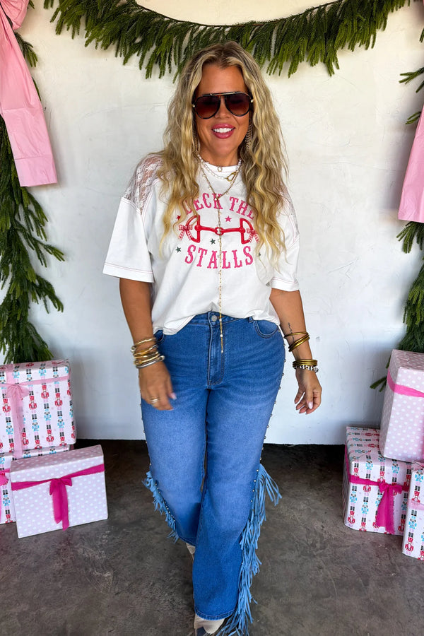 ***PREORDER*** Deck The Stalls Lace Tee