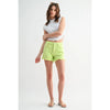 Mica High Rise Raw Hem Shorts Button Up - Blush & Cactus