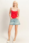 Red, White & You Tank - Blush & Cactus