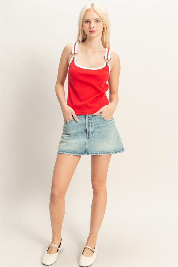 Red, White & You Tank - Blush & Cactus