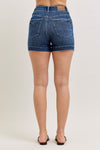 Judy Blue Hw T.c. Slim Short - Blush & Cactus