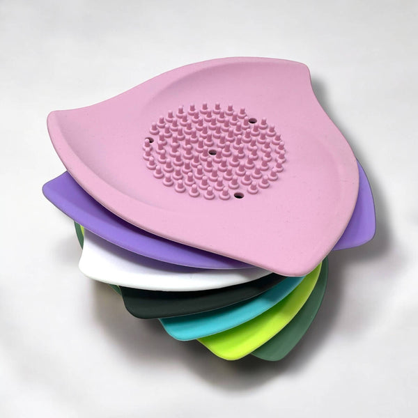 Shower Steamer Tray - Silicone Soap Tray - Blush & Cactus