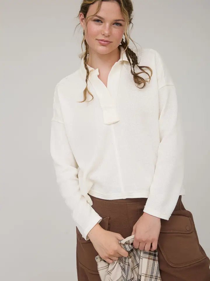 Pocket Detail Knit Lounge Pants - Blush & Cactus