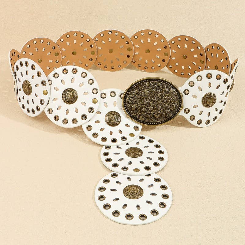 Western Studded Oval Disc