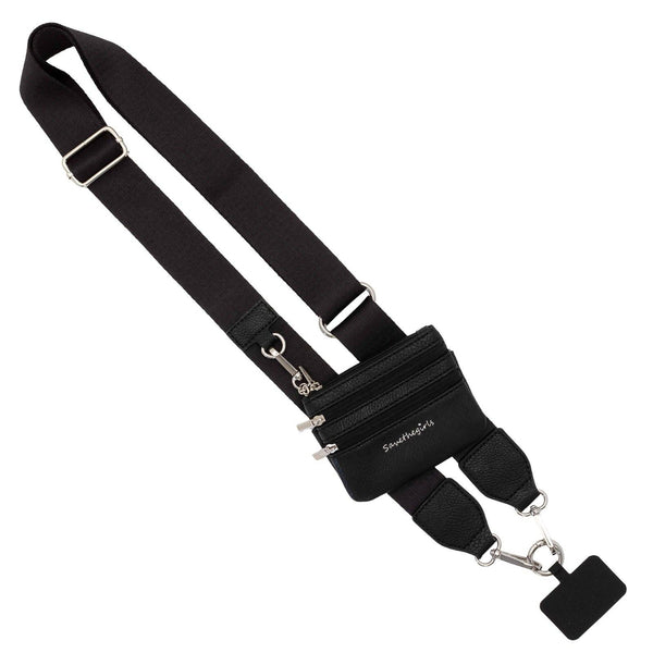 Clip & Go Strap w/Zippered Pouch - Blush & Cactus