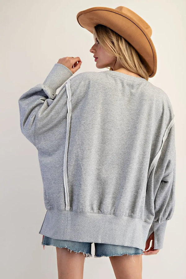 All American Cowgirl Sweatshirt - Blush & Cactus