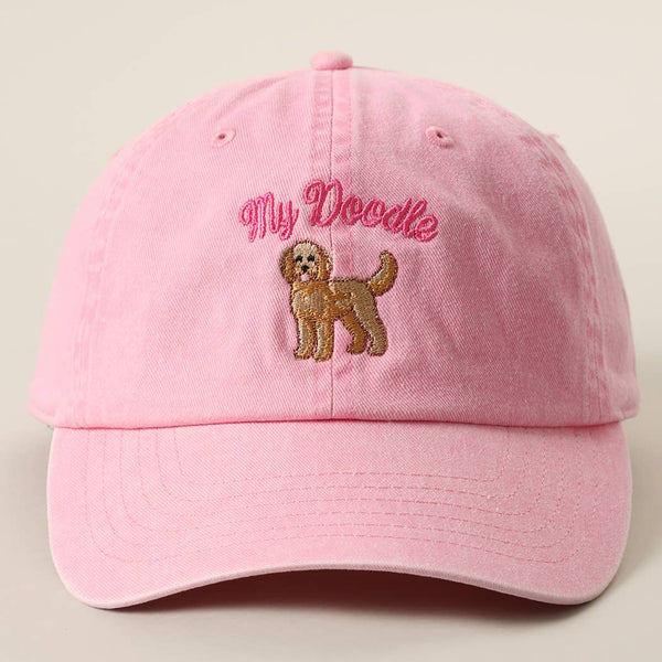 My Doodle Embroidered Cotton Baseball Cap