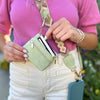 Clip & Go Strap w/Zippered Pouch - Blush & Cactus