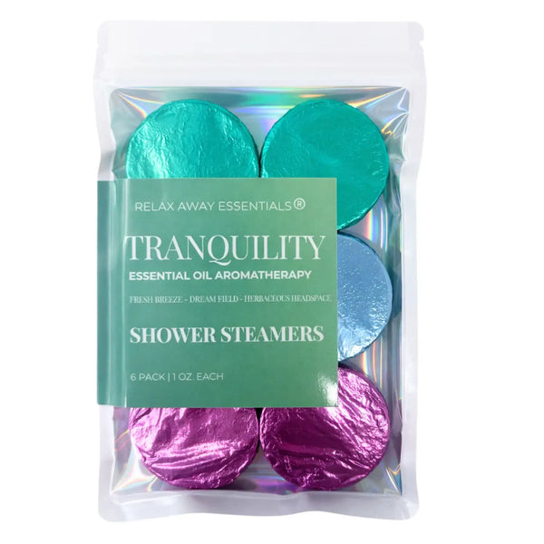 Tranquility Shower Steamers 6 Pack - Made in USA - Blush & Cactus