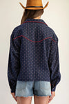 eesome Western Embroidered Button Down shirt