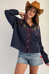 eesome Western Embroidered Button Down shirt