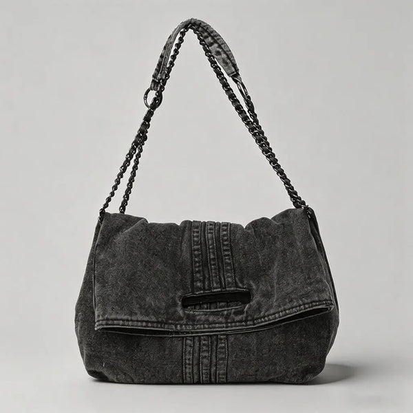 Black Or Blue Custom Denim Tote Bag- 5 patches - Blush & Cactus