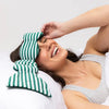 nodpod Weighted Sleep Mask - Resort Collection Green Cabana - Blush & Cactus