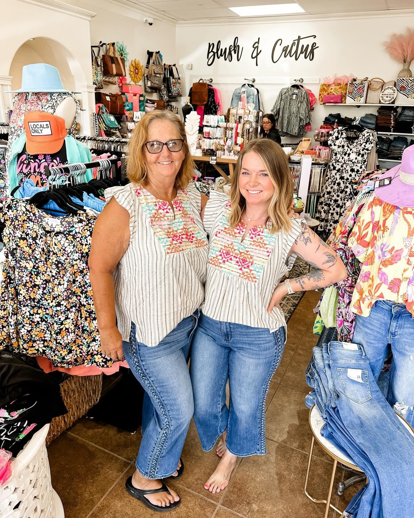 SALE Savanna Jane Top - Blush & Cactus