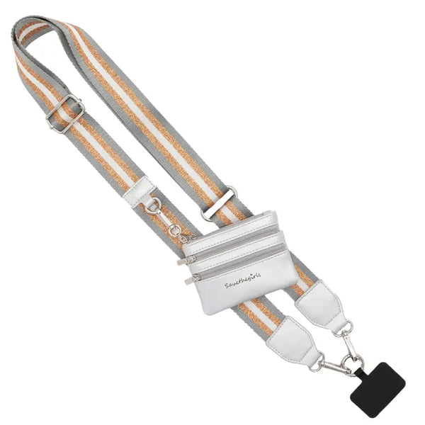 Clip & Go Strap with Pouch - Stripe Collection
