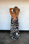 Safari Nights Dress - Blush & Cactus