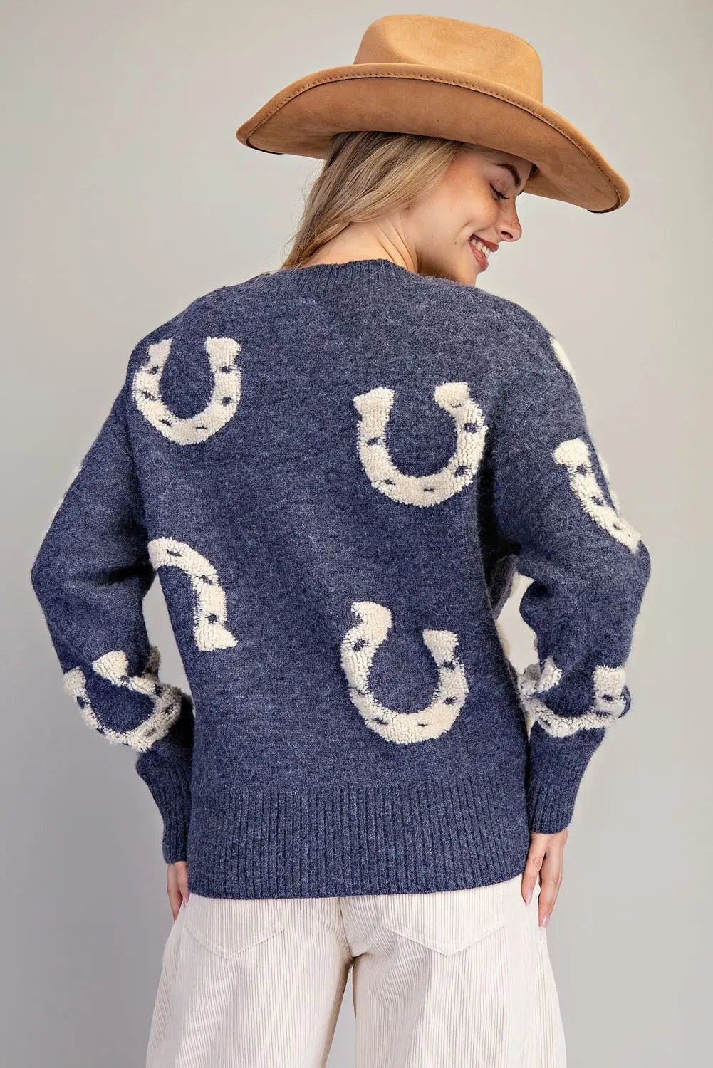 eesome Textured Horse Shoe Button Down Cardigan ✨ - Blush & Cactus