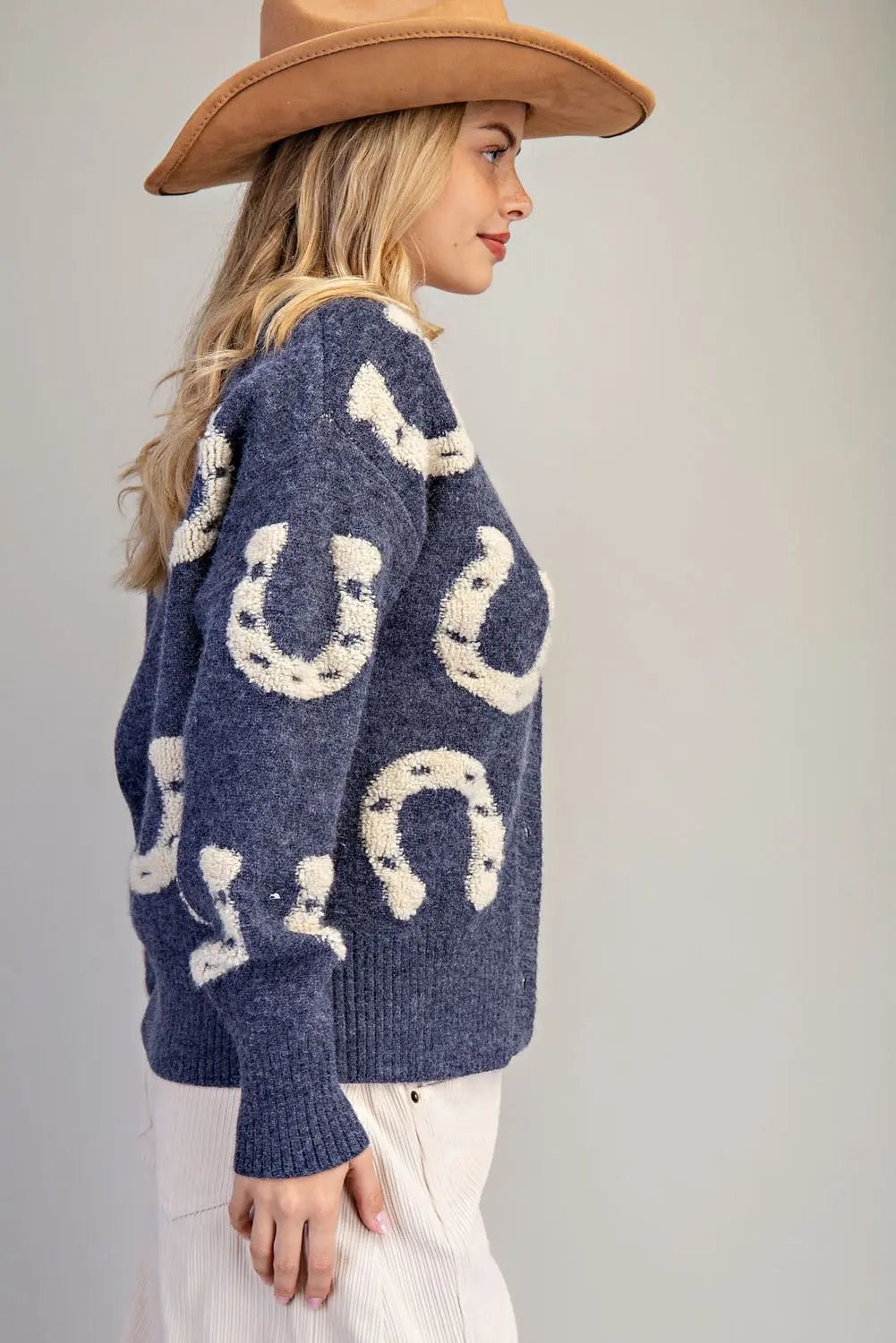 eesome Textured Horse Shoe Button Down Cardigan ✨ - Blush & Cactus