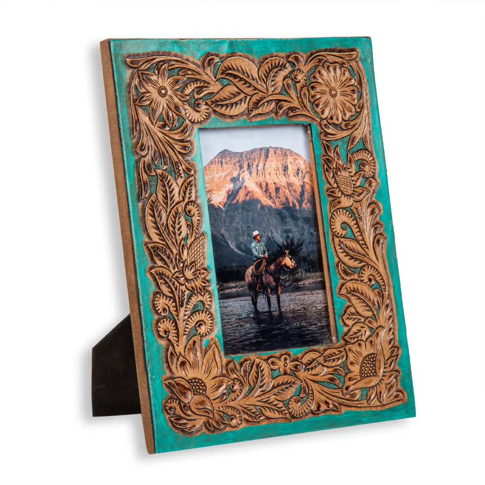 Myra Time of Traditions Hand-Tooled Photo Frame
