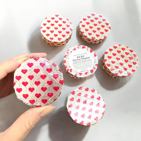 Xoxo Shower Steamers 6 Pack - Made in USA - Blush & Cactus