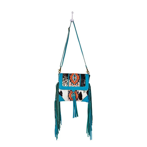 Tonga Ridge Canvas & Hairon Bag - Blush & Cactus
