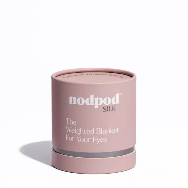 Nodpod Silk Weighted Sleep Mask - Petal - Eye Mask - Blush & Cactus