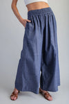 Easy Does it Wide Leg Pant - Blush & Cactus