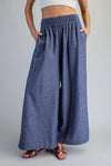 Easy Does it Wide Leg Pant - Blush & Cactus