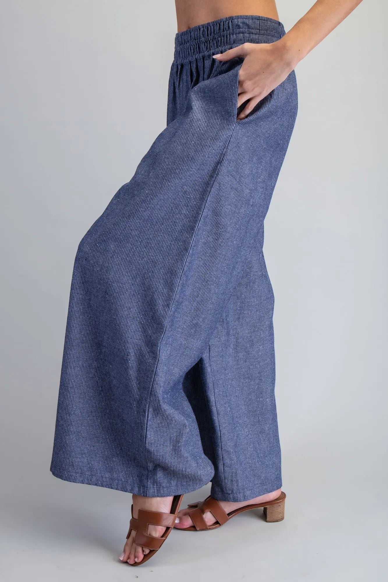 Easy Does it Wide Leg Pant - Blush & Cactus