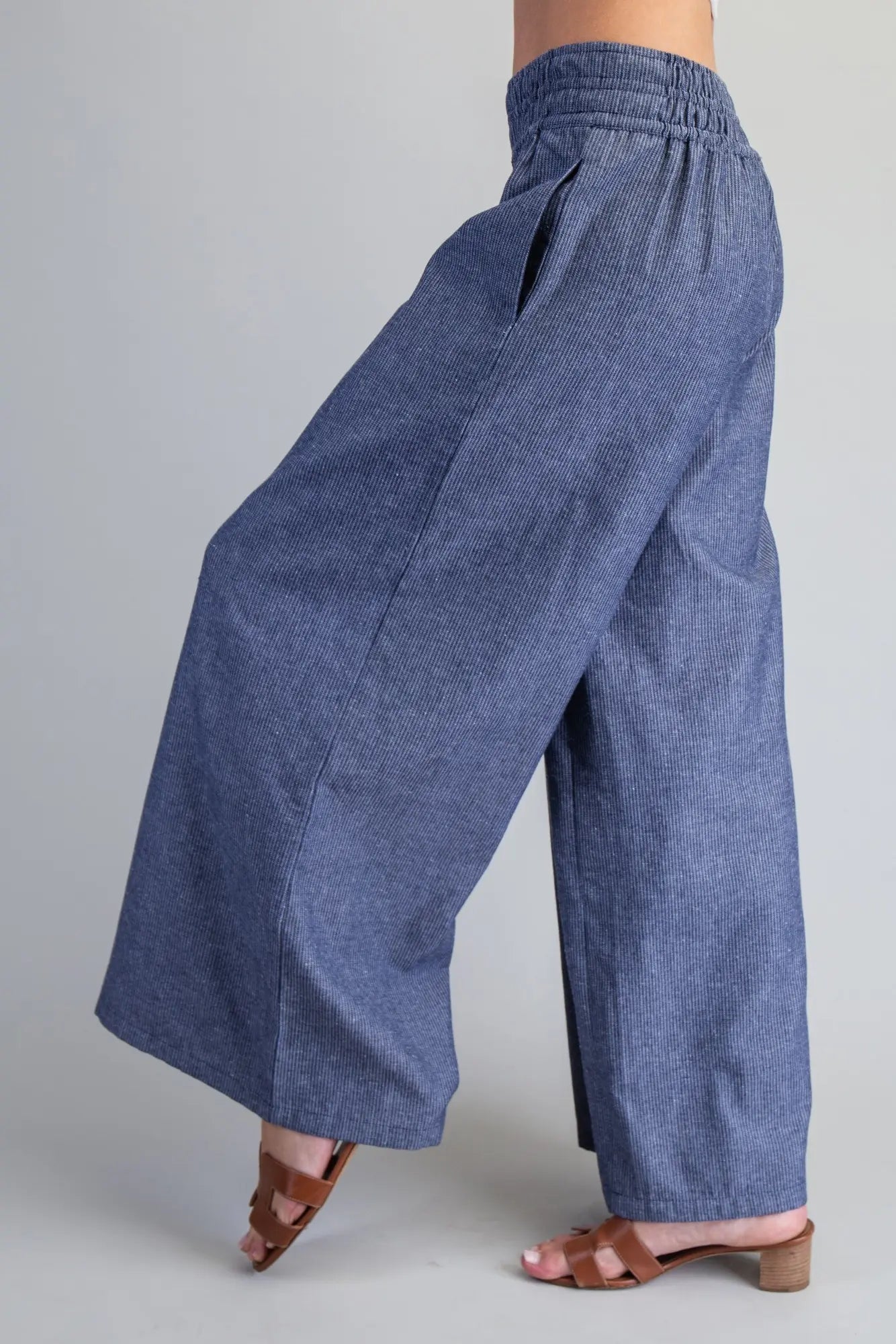 Easy Does it Wide Leg Pant - Blush & Cactus