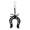 Lucky Horseshoe Bag Charm Black - Blush & Cactus