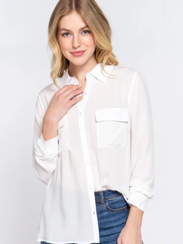 The Clean Slate Shirt - Blush & Cactus
